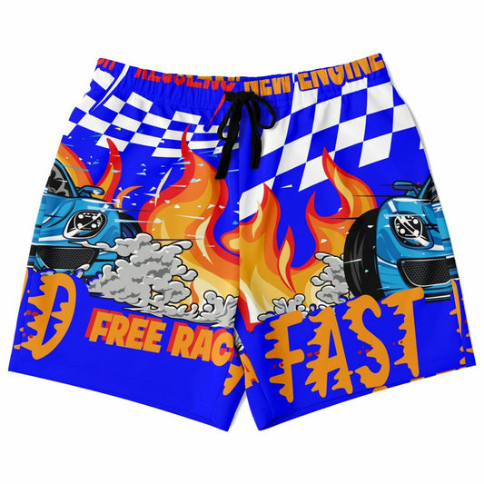 "The Racer" Blue Shorts