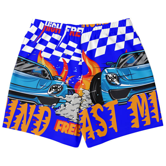 "The Racer" Blue Shorts